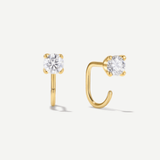 Stay Close Moissanite Hoops - ARDANT