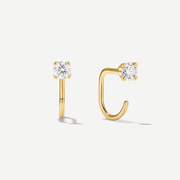 Stay Close Moissanite Hoops - ARDANT