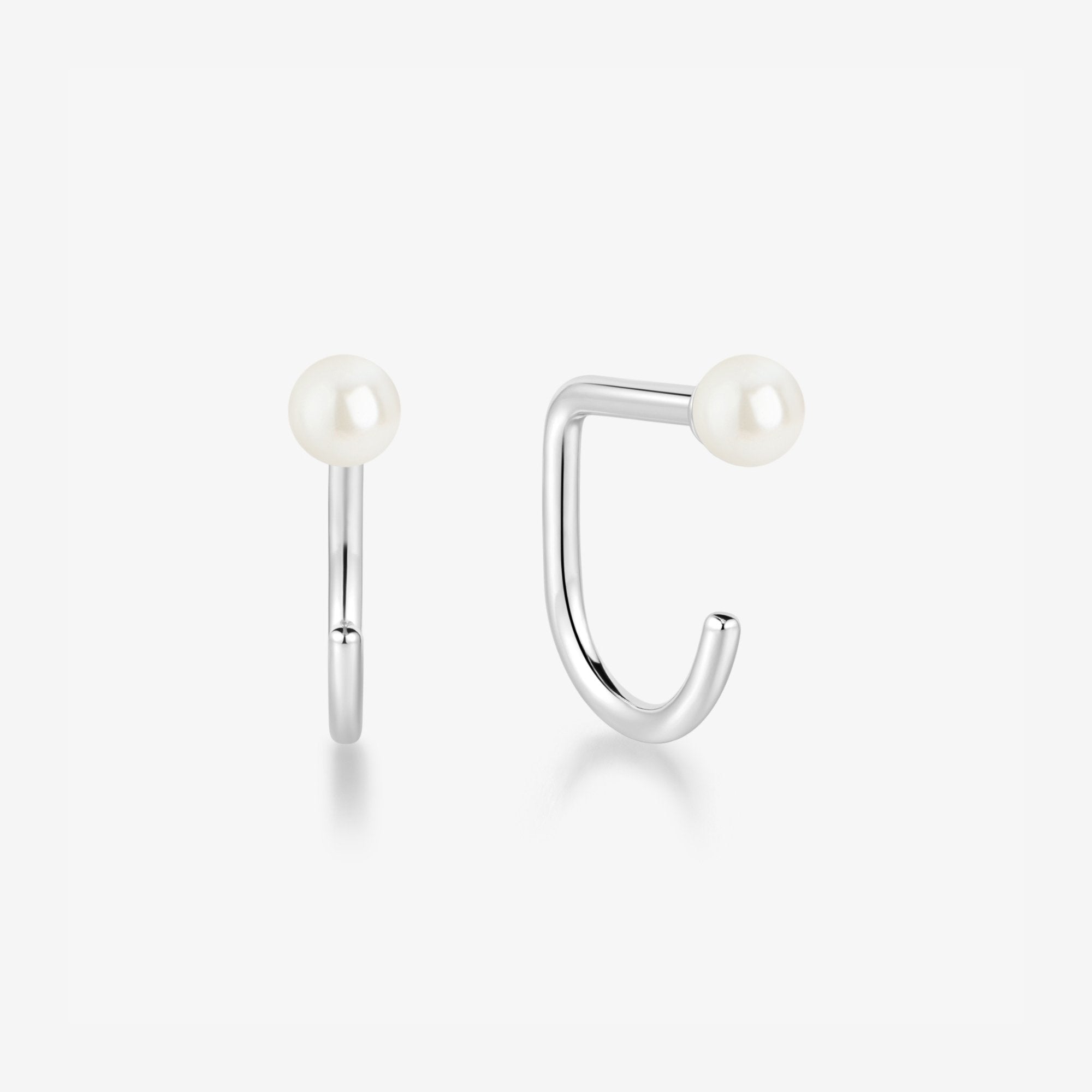 Stay Close Pearl Hoops - ARDANT