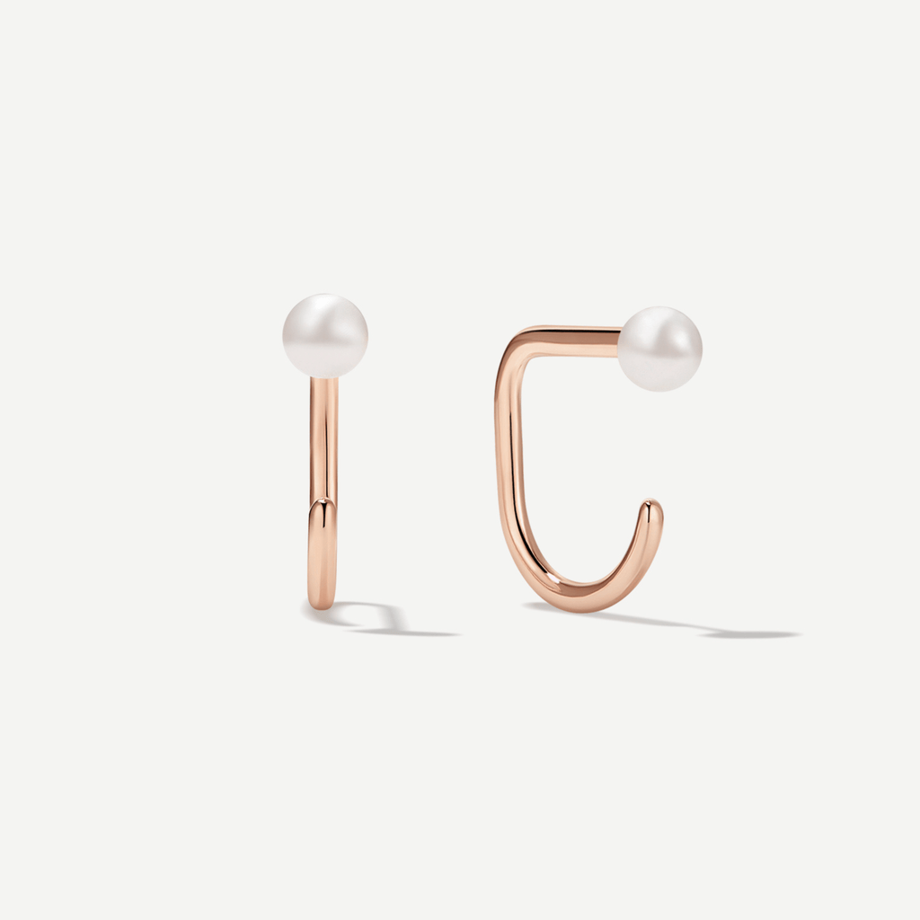 Stay Close Pearl Hoops