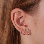 Stay Close Pearl Hoops - ARDANT