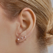 Stay Close Pearl Hoops Set - ARDANT