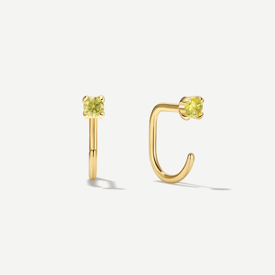 Stay Close Peridot Hoops - ARDANT