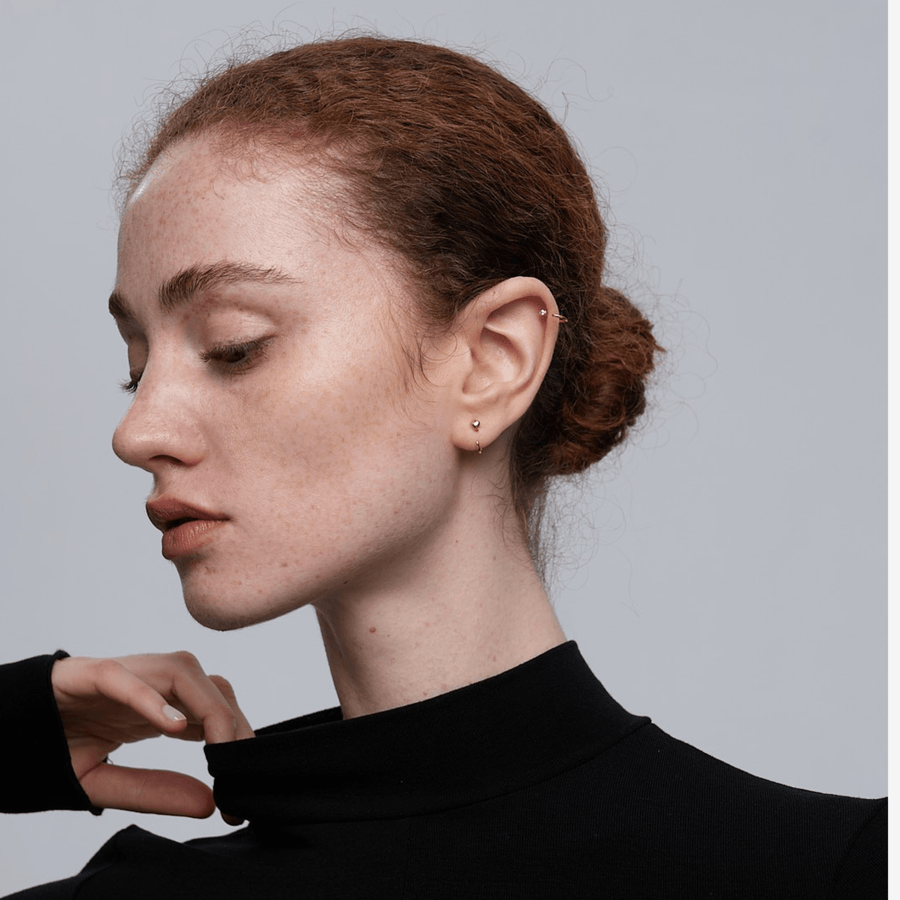 Stay Close Puffy Heart Hoops - ARDANT
