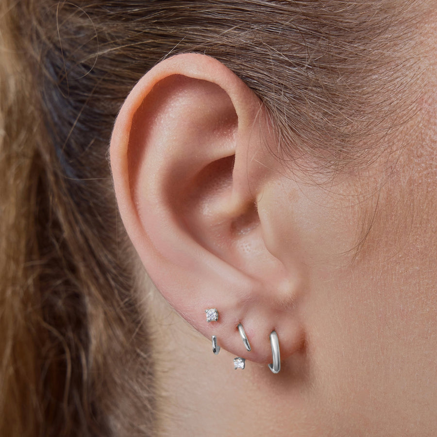 Swerve Moissanite Hoops - ARDANT