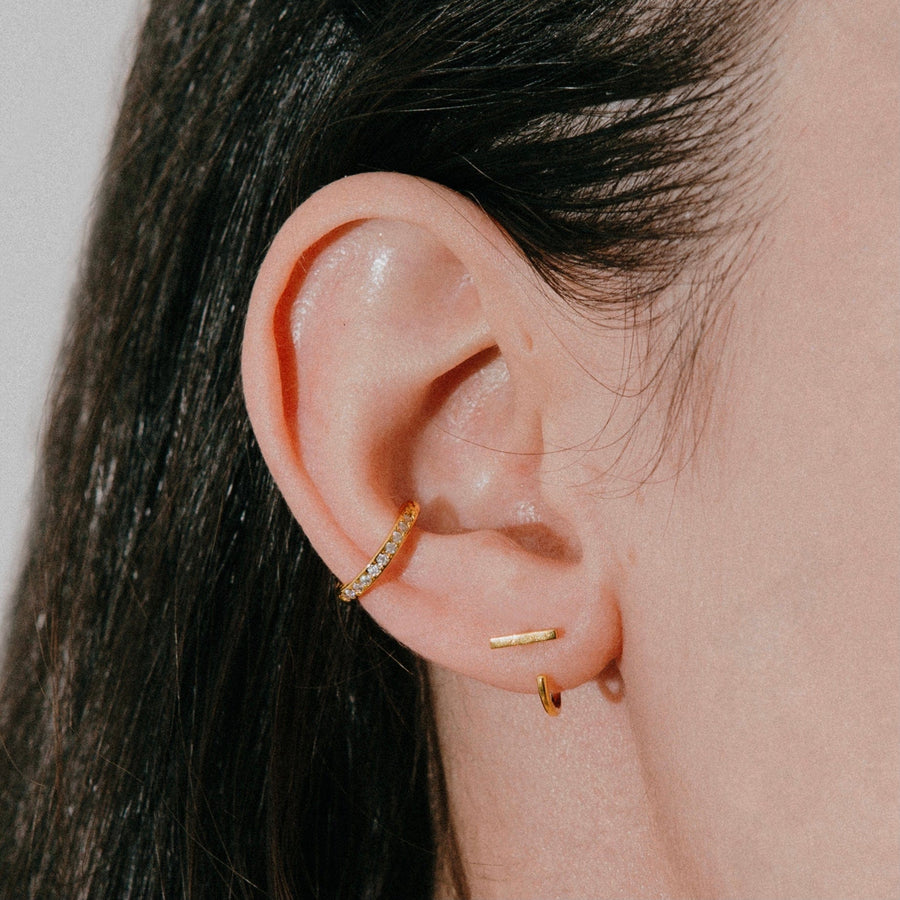 Interstellar Moissanite Ear Cuff